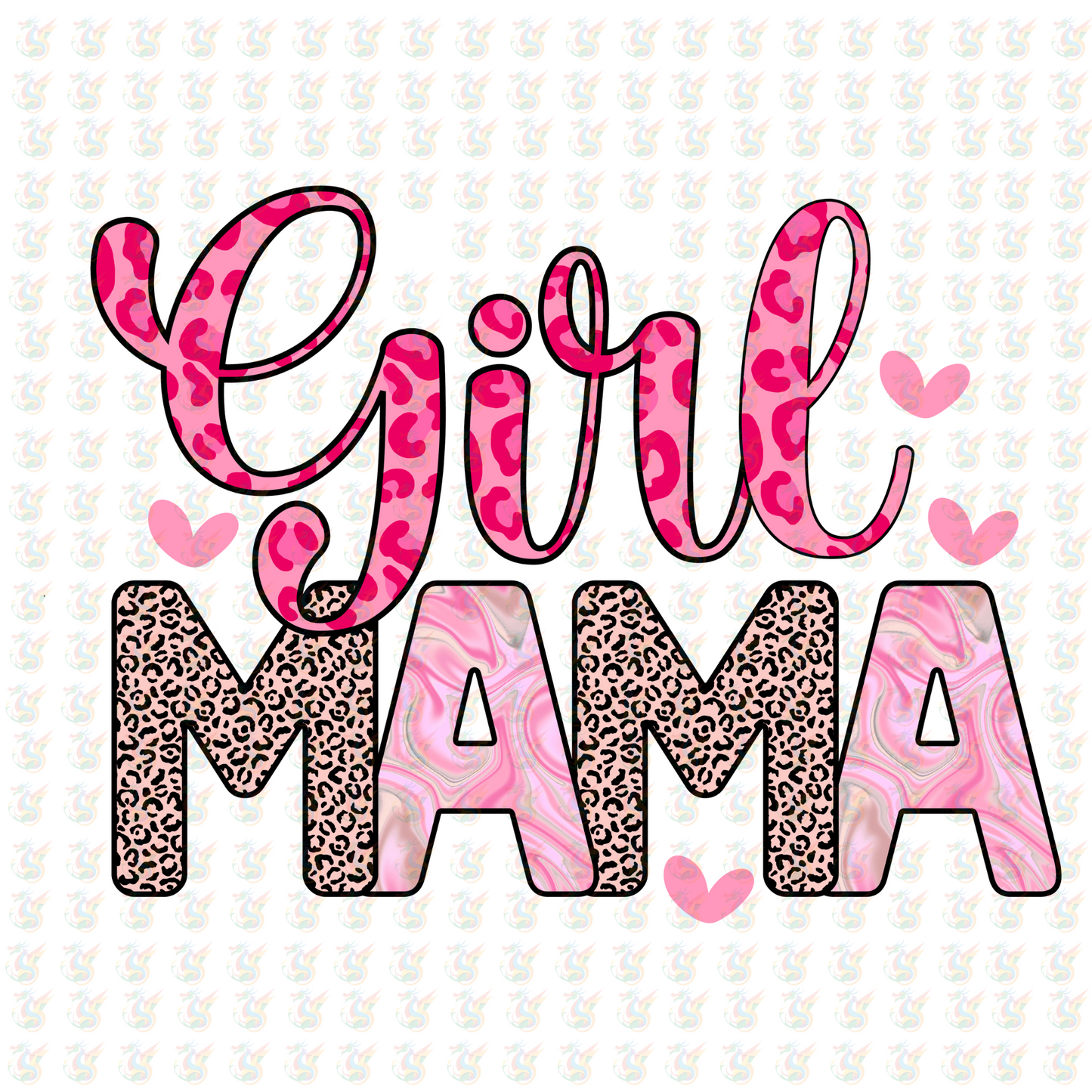 Girl Mama - Inspired DTF Transfer – Ready to Press - Mothers Day