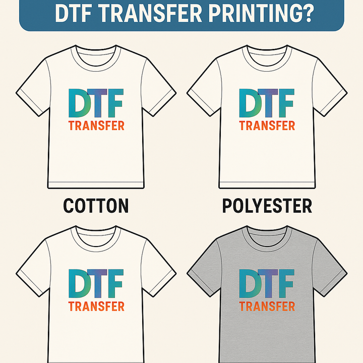 Which T-Shirt Fabrics Are Best for DTF Transfer Printing?