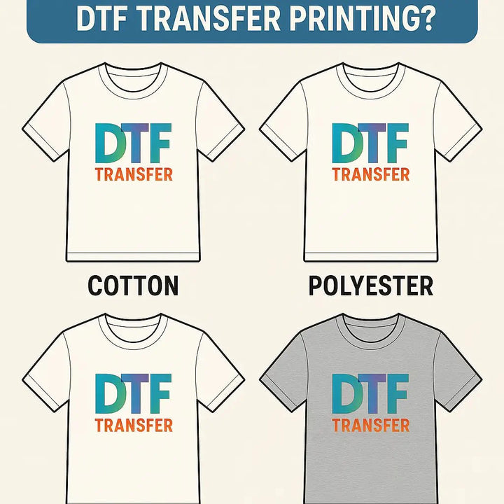 Which T-Shirt Fabrics Are Best for DTF Transfer Printing? - House Of DTF Shirt