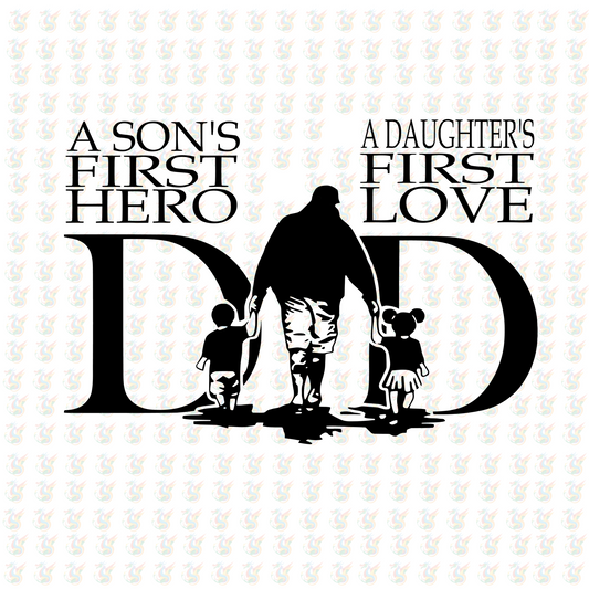 DAD - The Man The Myth The Legend DTF Transfer – Ready to Press