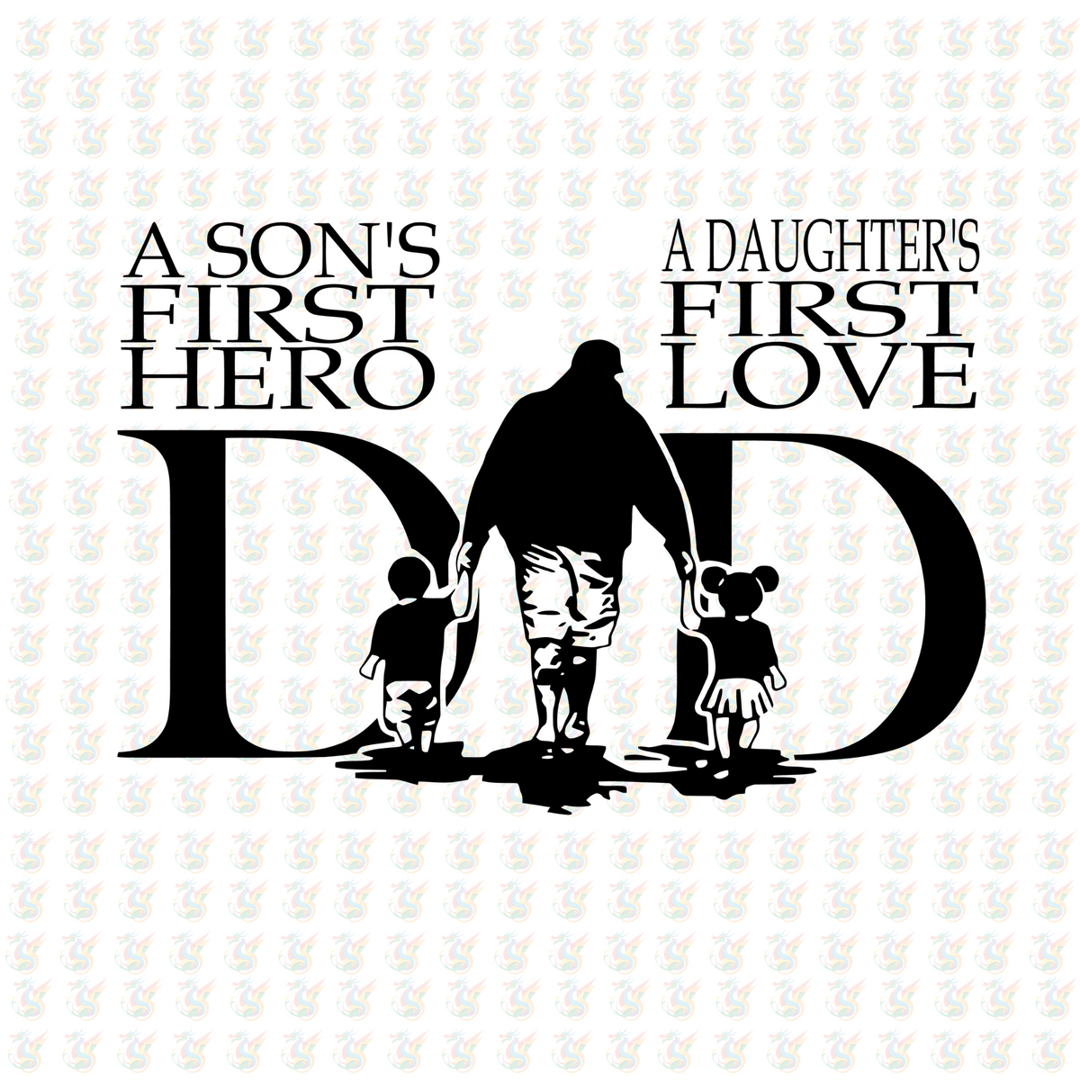DAD - The Man The Myth The Legend DTF Transfer – Ready to Press