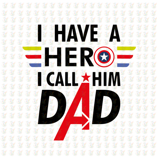Super Dad - Avengers Inspired DTF Transfer – Ready to Press – Father's Day Hero Shirt