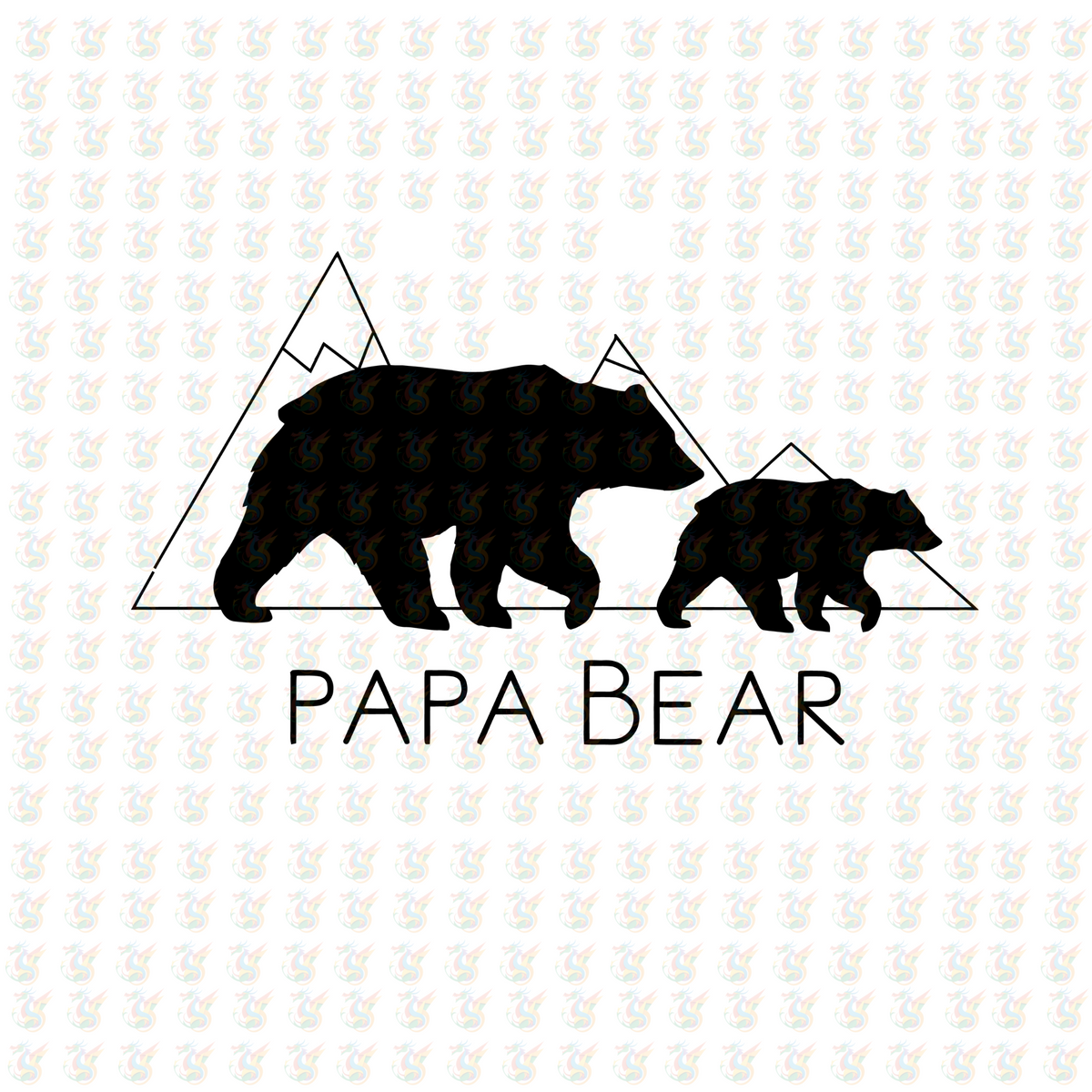 PAPA - The Man The Myth The Legend DTF Transfer – Ready to Press