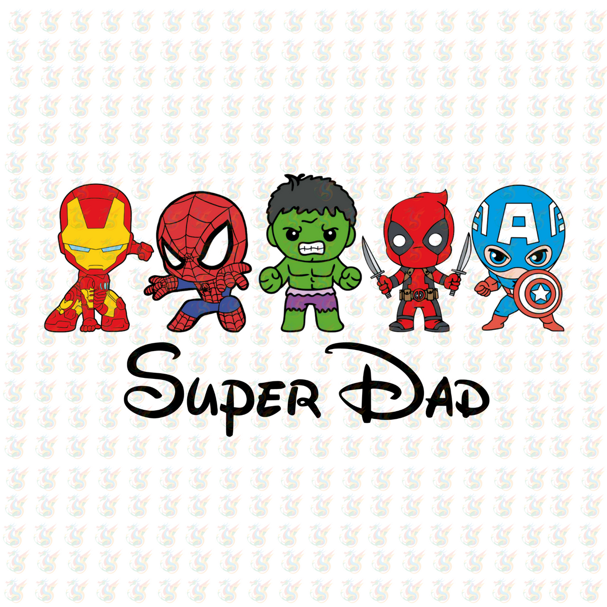 SuperDad - Inspired DTF Transfer – Ready to Press – Father's Day Gift