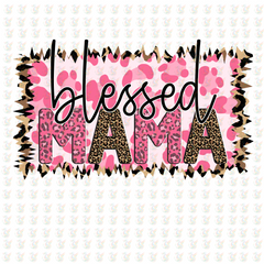 Blessed Mama DTF Transfer - Inspired DTF Transfer – Ready to Press - Mothers Day