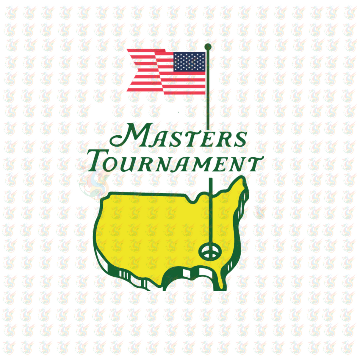 Masters Tournament Inspired DTF Transfer – Ready to Press – Golf Fan Shirt Design