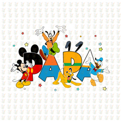 PAPA - Disney Inspired DTF Transfer – Ready to Press – Father's Day Shirt