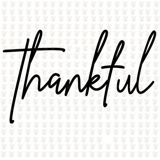 Thankful Lightning Bolt DTF Transfer – Ready to Press – Print Fall Thanksgiving Design