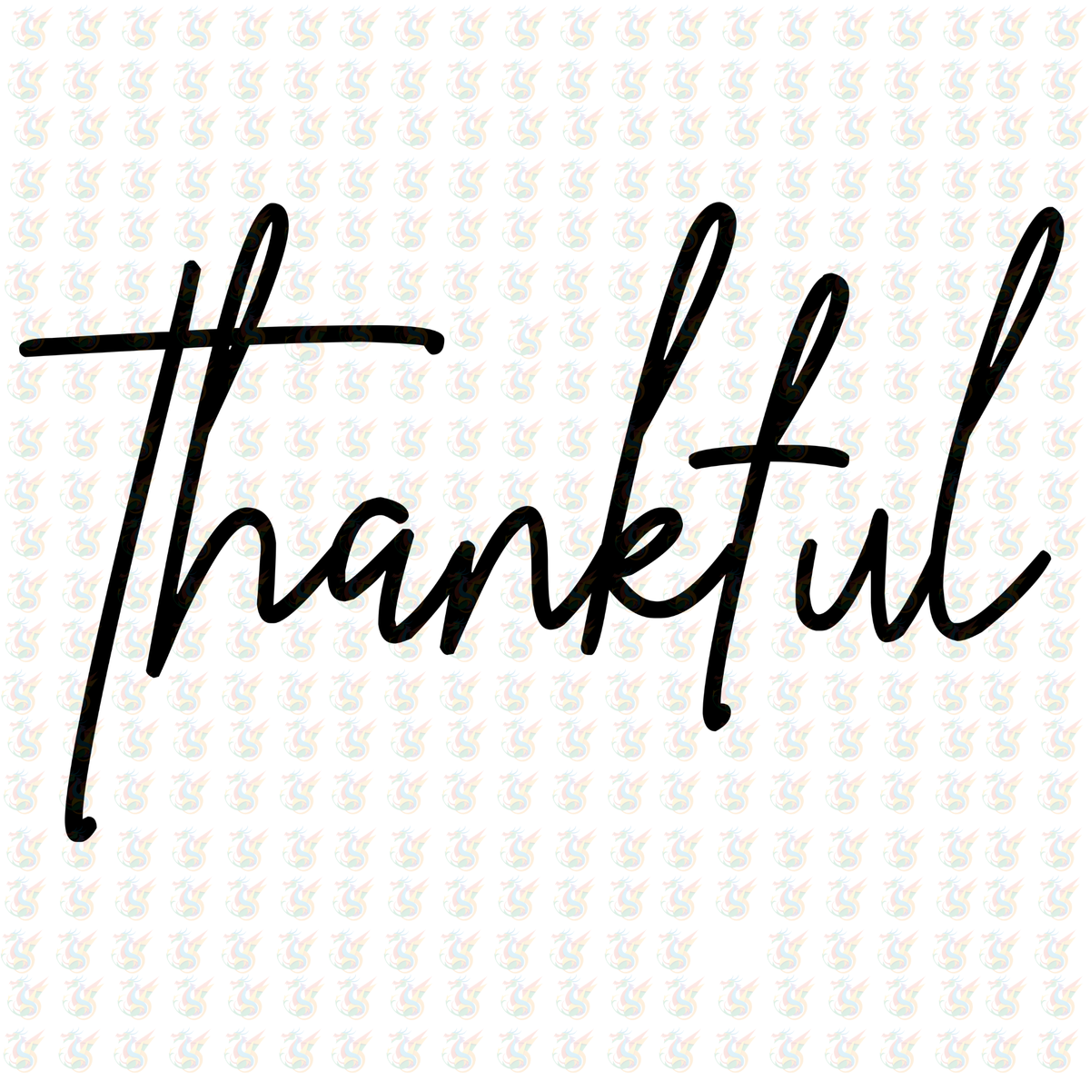 Thankful Lightning Bolt DTF Transfer – Ready to Press – Print Fall Thanksgiving Design