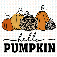 Leopard Pumpkin Fall DTF Transfer – Ready to Press – Autumn & Thanksgiving Vibes