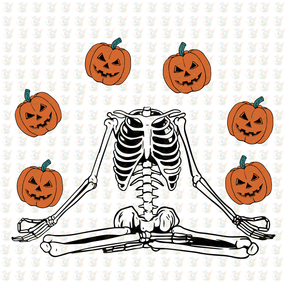 Spooky Vibes Only DTF Transfer – Ready to Press – Halloween Pumpkins Design