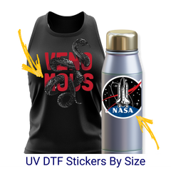 UV DTF Stickers By Size