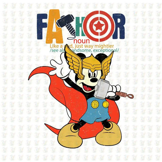 Fathor - Disney Super Dad DTF Transfer – Ready to Press – Inspired Father's Day Shirt - House Of DTF Shirt