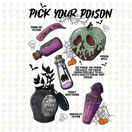 Halloween Potion Bottles DTF Transfer – Ready to Press – Spooky Witchy Aesthetic - House Of DTF Shirt