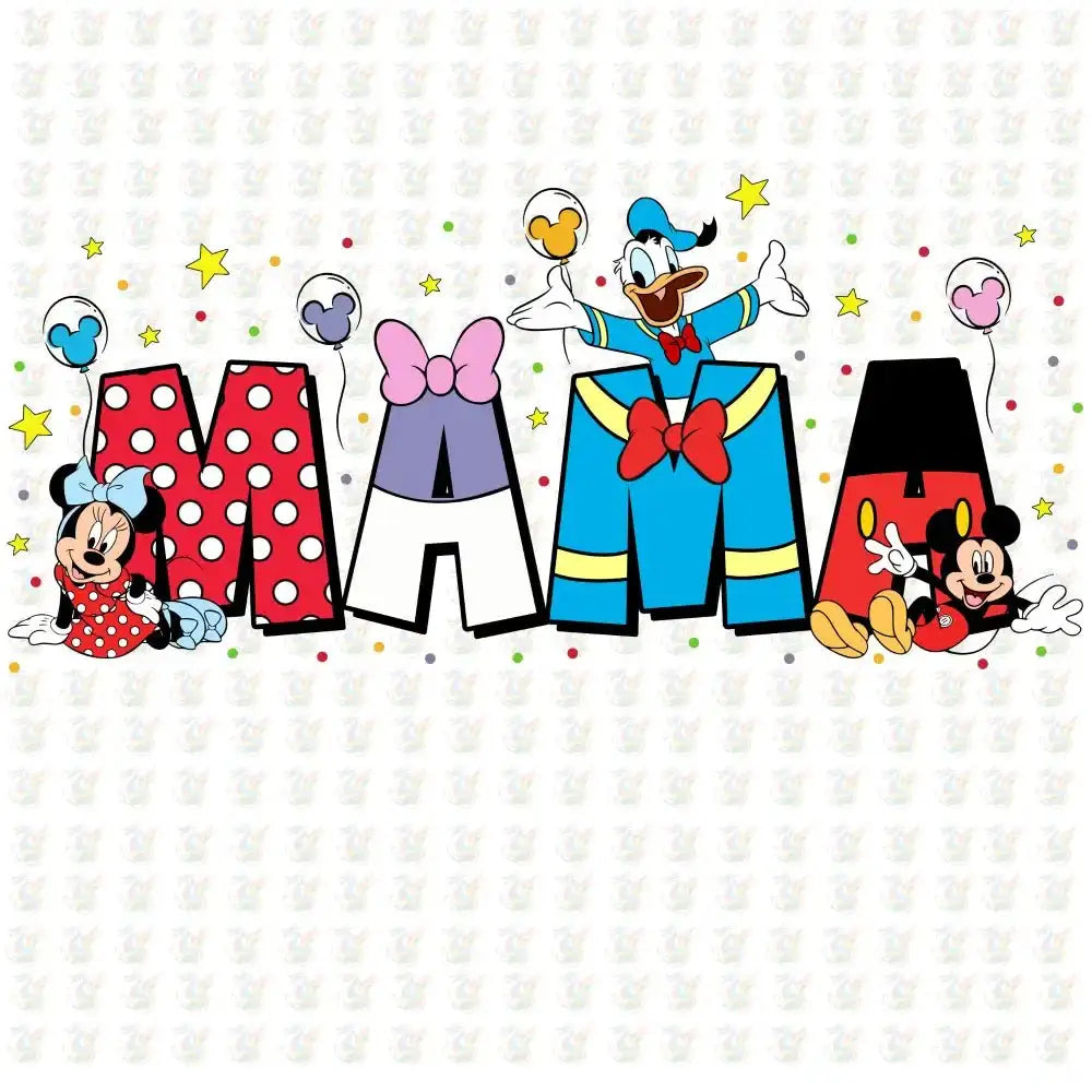 Mama Disney - Inspired DTF Transfer – Ready to Press - Mothers Day - House Of DTF Shirt