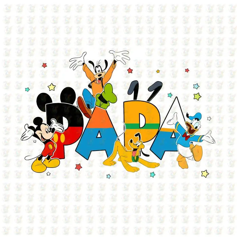 PAPA - Disney Inspired DTF Transfer – Ready to Press – Father's Day Shirt - House Of DTF Shirt