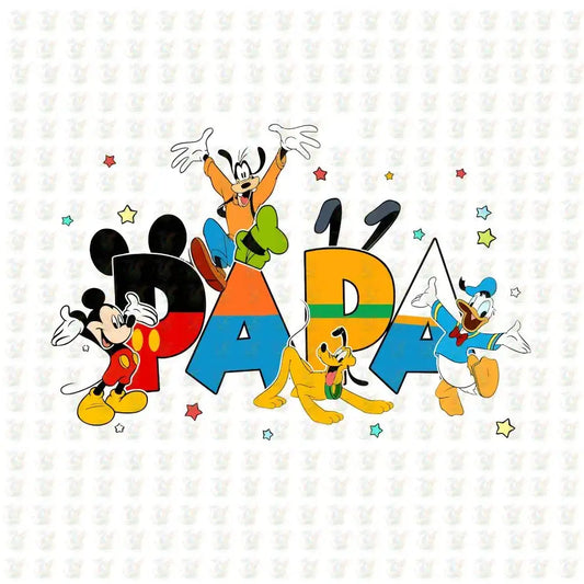 PAPA - Disney Inspired DTF Transfer – Ready to Press – Father's Day Shirt - House Of DTF Shirt