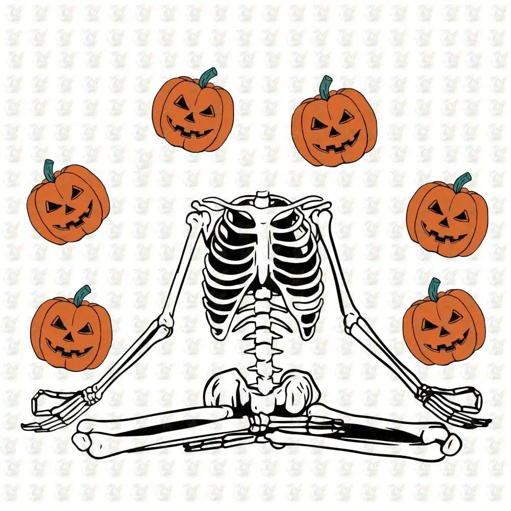 Spooky Vibes Only DTF Transfer – Ready to Press – Halloween Pumpkins Design - House Of DTF Shirt