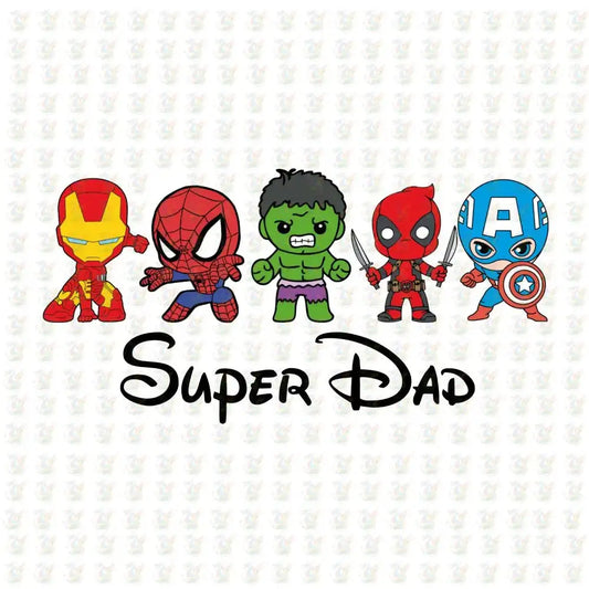 SuperDad - Inspired DTF Transfer – Ready to Press – Father's Day Gift - House Of DTF Shirt