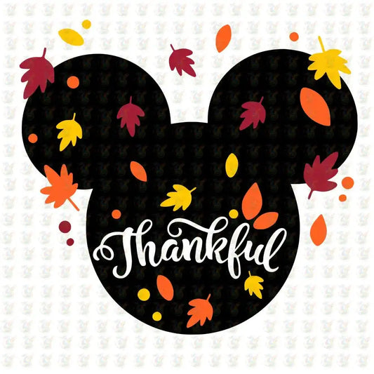 Thankful Fall Leaves DTF Transfer – Ready to Press – Autumn Thanksgiving Design - House Of DTF Shirt