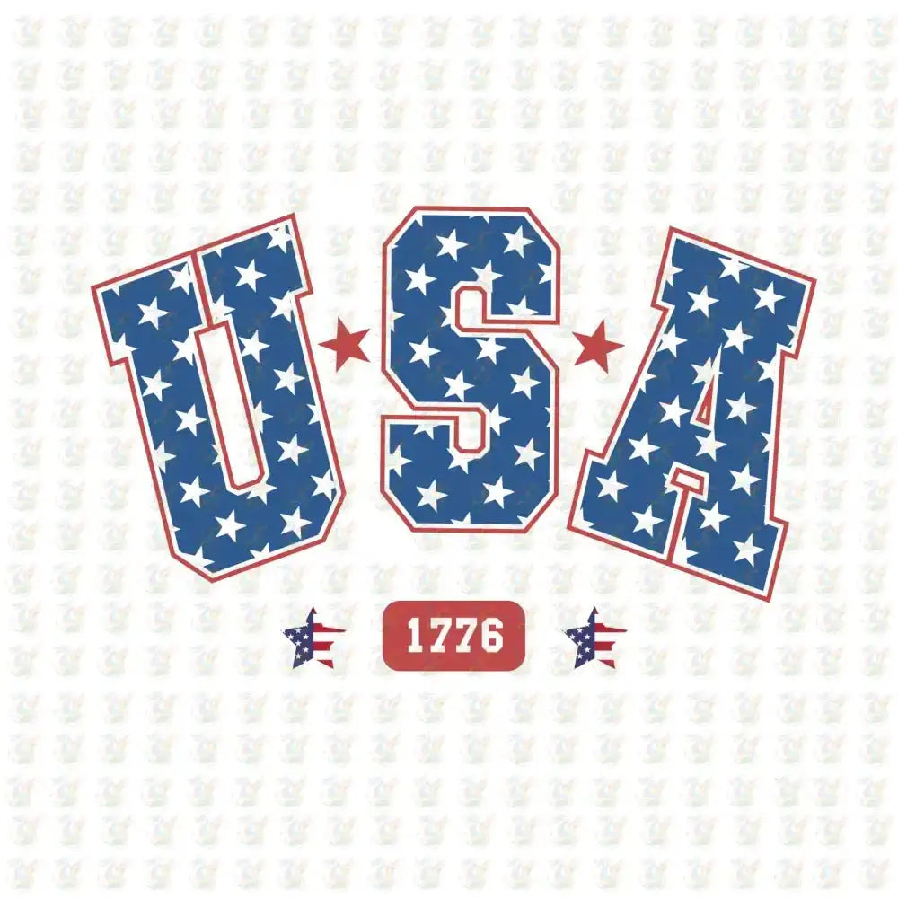 USA 1776 Patriotic DTF Transfer – Ready to Press – 4th of July Design - House Of DTF Shirt