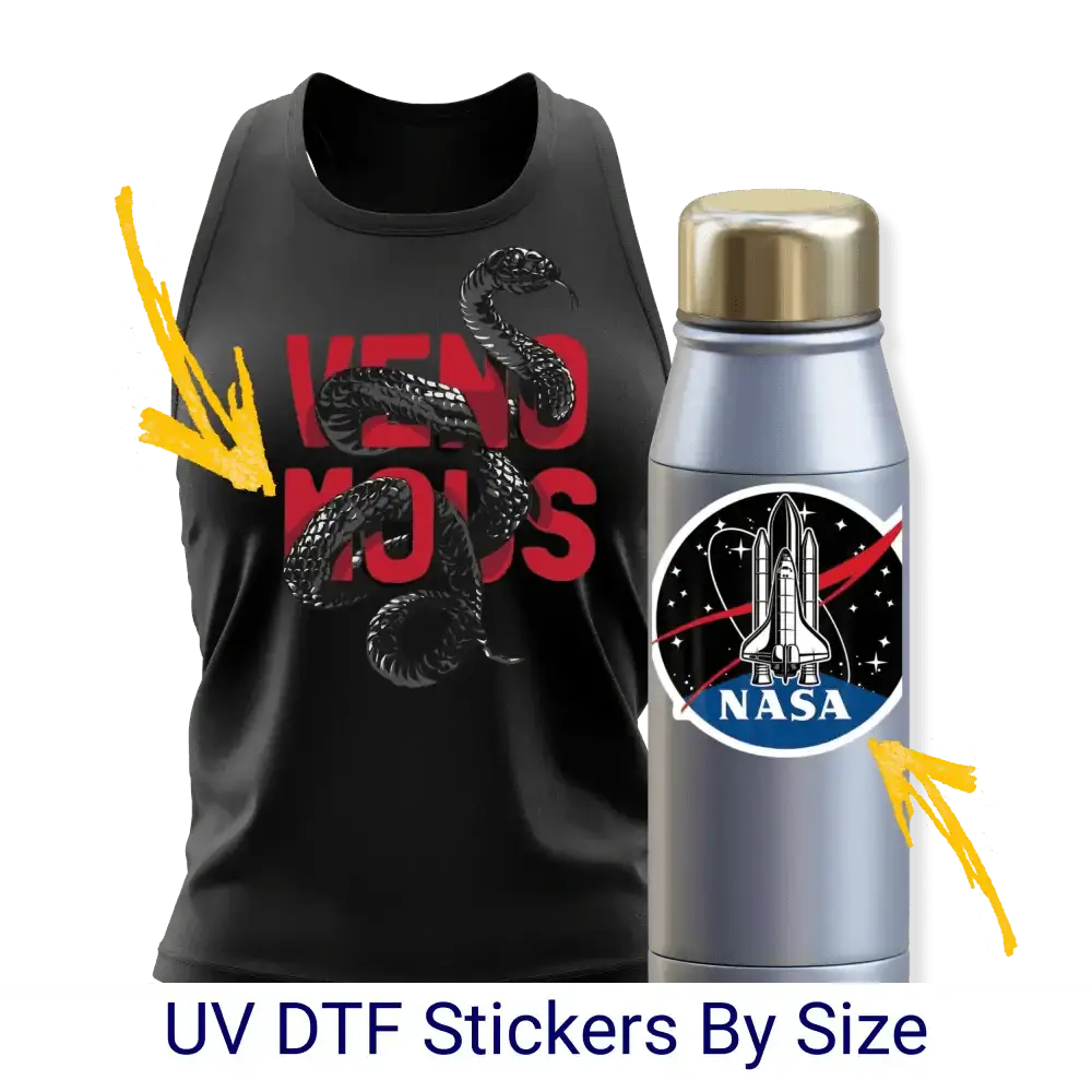 UV DTF Stickers By Size - House Of DTF Shirt
